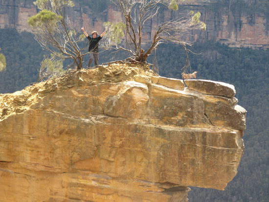 Mani auf dem Hanging Rock