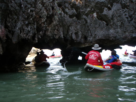 hier mussten wir den Kopf einziehn