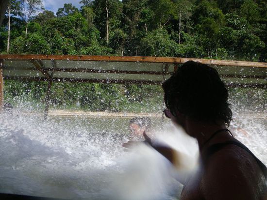 danach waren wir klatschnass!