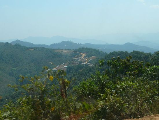 auf einer Bergstraße