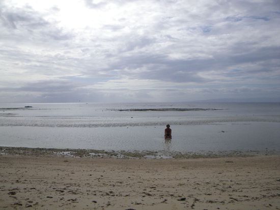 Strand bei Ebbe, vor allem am Nachmittag nervt dass!