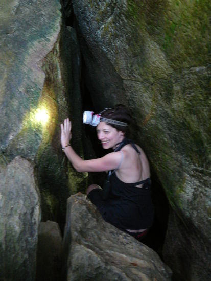 Hier gings zur Höhle rein