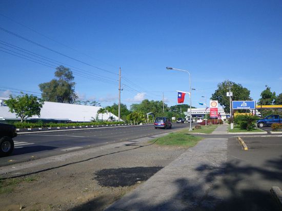 nicht so viel los in Koror