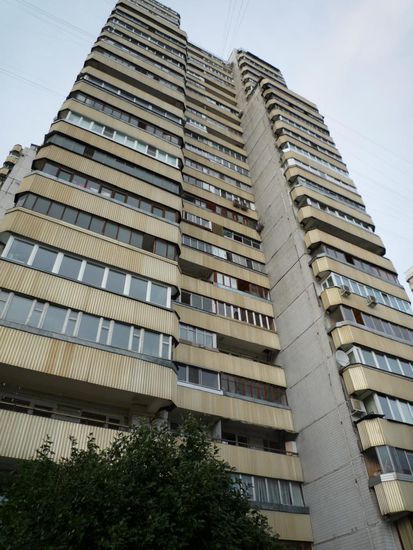 Hier im dritten Stock war ich untergebracht