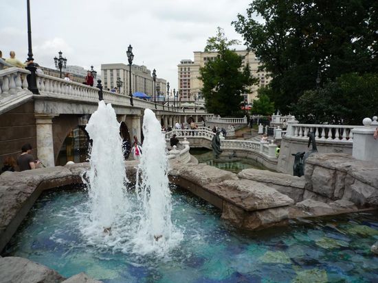 Brunnenanlagen vor dem Kremmel bzw. Roten Platz