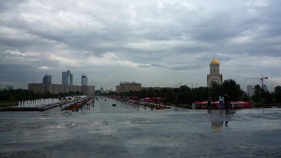 Blich vom Denkmal richtung Zentrum