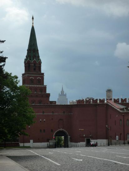 Ausgang vom Kremmel und fuer mich sozusagen von Moskau, da ich an diesem Abend den Zug nach Novosibirsk nehmen werde.