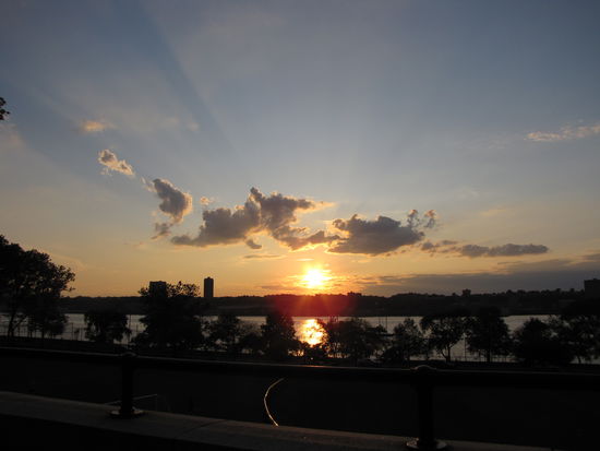 Sonnenuntergang über New Jersey