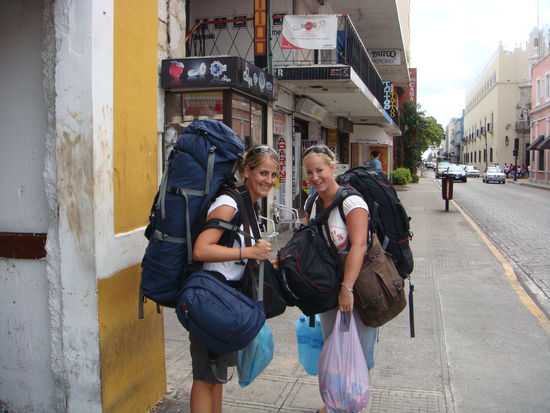 Phuu, ganz schoen schwer das ganze Gepaeck 