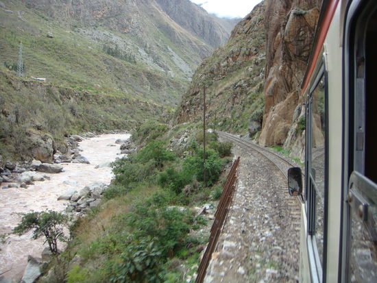 Zugfahrt nach Aguas Caslientes