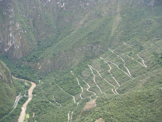 Strasse zum Machu Picchu