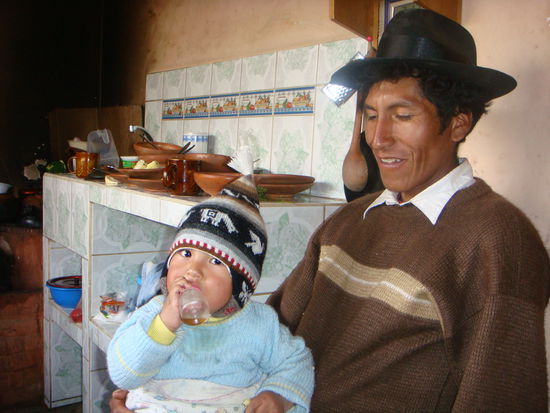 Vater mit Sohn  Suess!