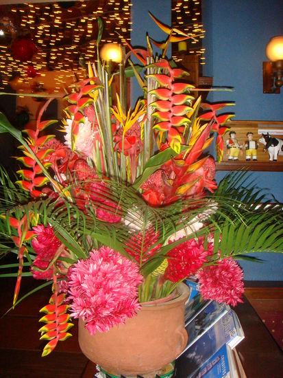 Blumendeko im Chalet la Suisse