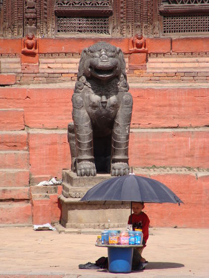 Ist der nicht Suess?!!! Auf dem Durbare Square