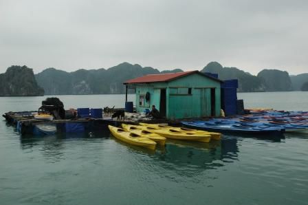 Es warten schon die Kayaks auf uns