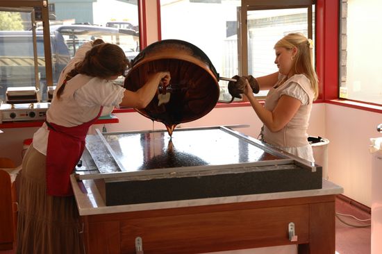 Die Kunst des Fudge-Machens duerfen wir live erleben