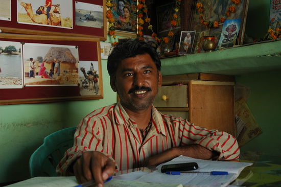 Delboy in seinem Buero