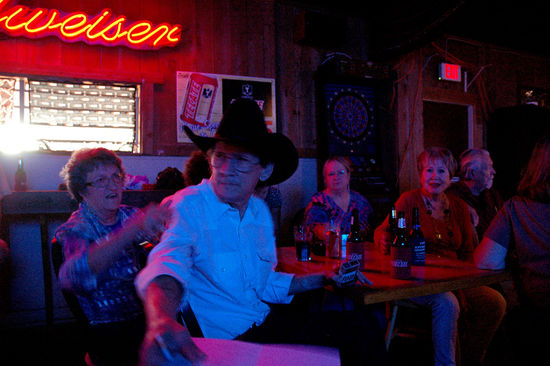 Wir geniessen das Feiern mit texanischen Orginalen.