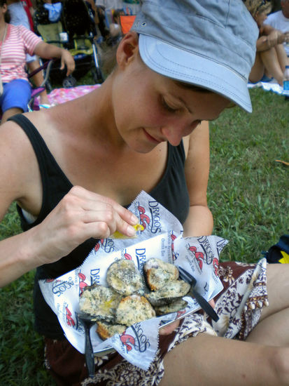 Überbackene Austern helfen, die Lebensgeister wieder zu stärken.