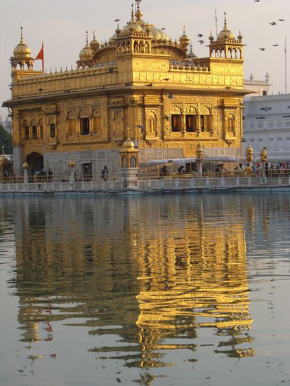 Rueckblick: Der goldene Tempel in Amritsar