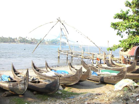 Chinesische Fischernetze in Cochi