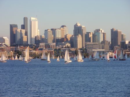 über den Lake Union