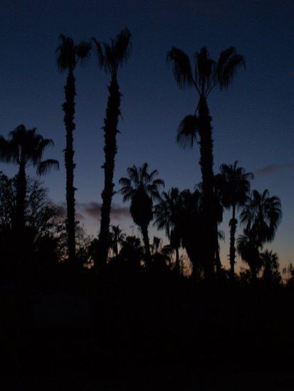 Todos Santos bei Sonnenuntergang.