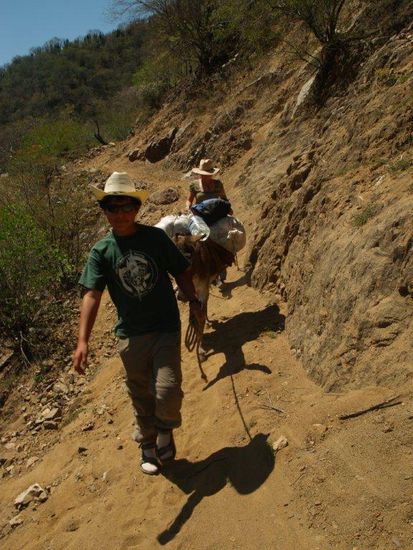 Auf dem Rückweg, die Blasen waren schon da!