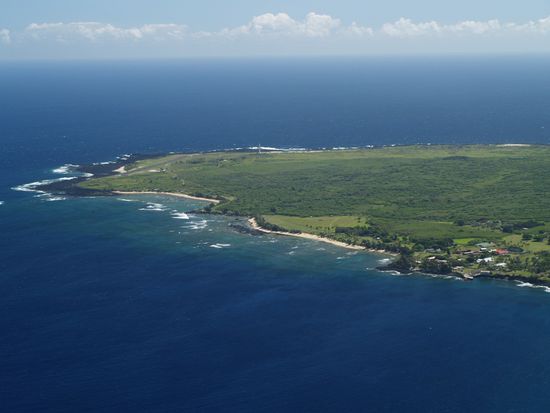 Kalaupapa-Halbinsel, hier wurden frueher die Leprakranken hingebracht