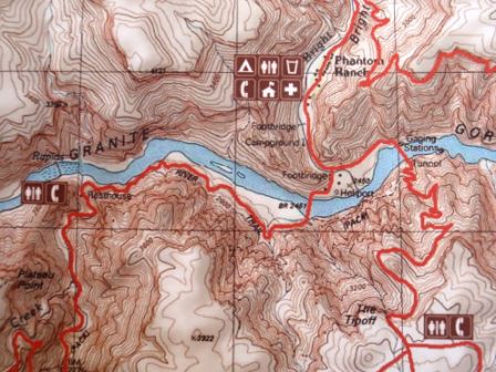 Wir wollten auf dem South Kaibab Trail runter wandern und auf dem Bright Angel Trail wieder rauf.