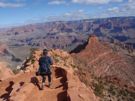 Und wir wandern auf dem wunderbaren South Kaibab Trail runter, Richtung Colorado