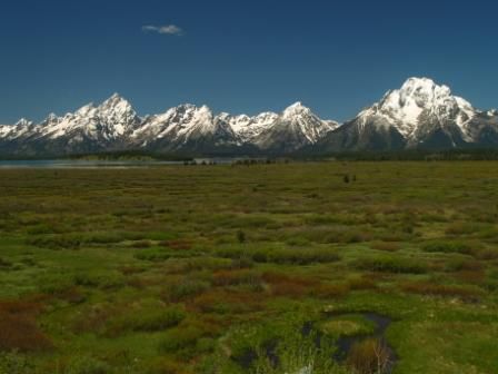 Grand Teton National Park, was fuer eine gewaltige Gebirgskette! Super