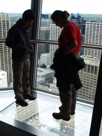 Der Calgary Tower hat sich als groesstes Highlight entpuppt. Ich war vor 15 Jahren schon einmal da, doch ich hatte es anders in Erinnerung
