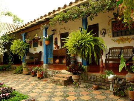 Interner Patio von der Posada