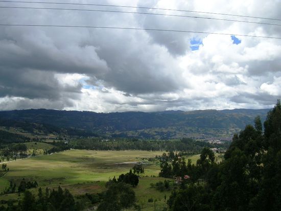 Typische Landschaft von Boyacá.