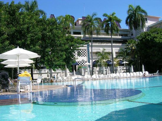 Blick aus der Swimmingpool