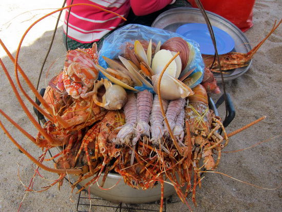 Fresh Seafood! Wer mag's direkt am Strand?