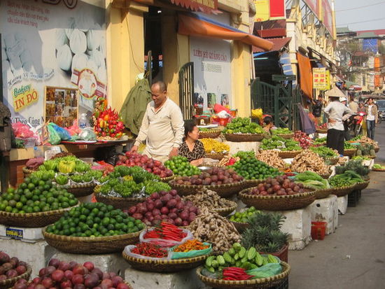 Morgenmarkt in Hanoi