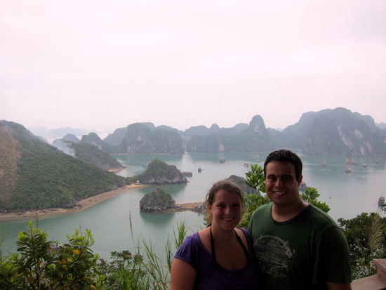 Blick auf die Halong Bucht - 2 - auf Ti Top Island