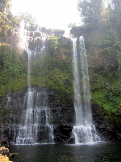 Die Gischt spürte man bereits von weit her
