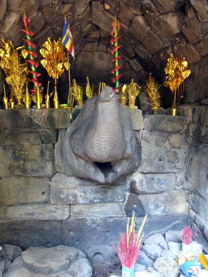 Preah Neak Pean - Einer der Wasserspeier