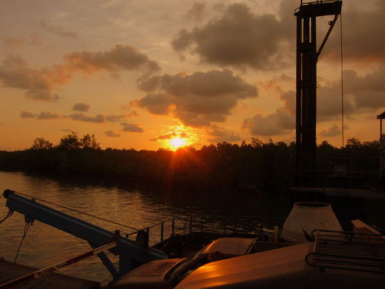 Spät Abends auf der Fähre nach Ko Lanta