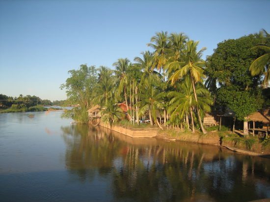 Auf der Ueberfahrt nach Don Khon - idyllisch!