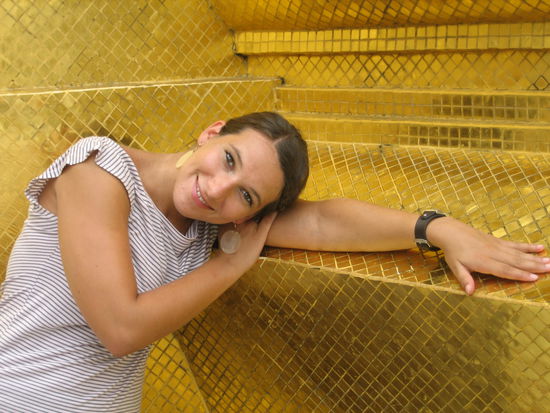 Beim Besuch des Wat Phra Keo - das kulturelle Zentrum Bangkoks. Ein Muss fuer jeden Bangkok-Besucher!