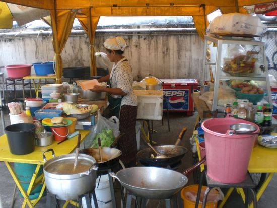 Hier gabs heute fruehstueck!