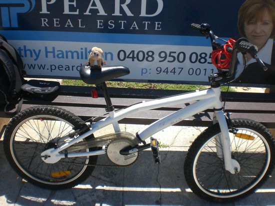 Gestern habe ich einen meiner Kindheitstraume verwirklich und mir ein BMX-Rad gekauft!!! (ja, maura, das aeffchen ist auch probegefrahren) *g*