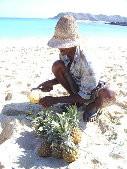 Unser Ananasverkäufer