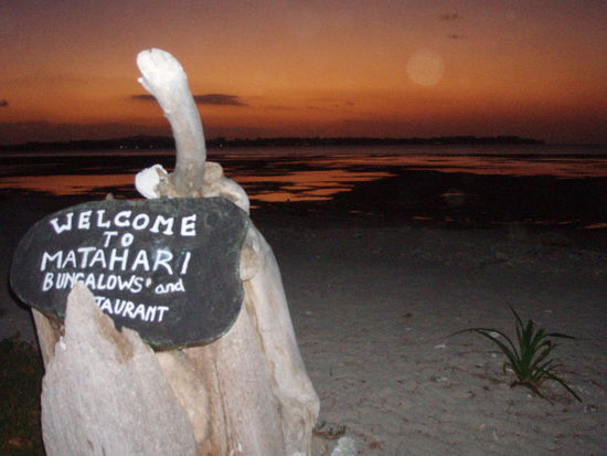 Blick von unserer Bungalowanlage