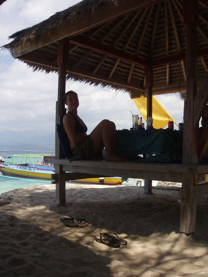 Mittagessen auf Gili Meno