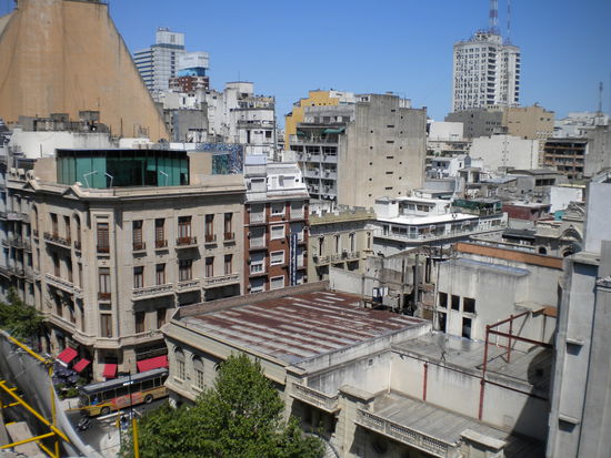 Der Ausblick vom Hostel